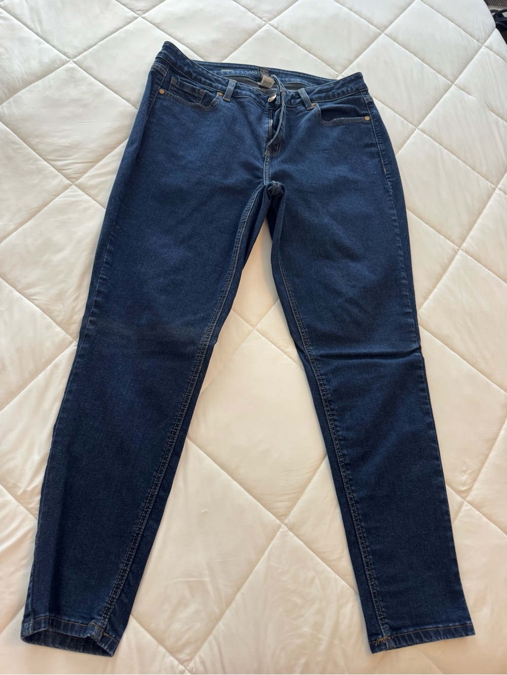 Lane Bryant Navy Stretch Skinny Jeans